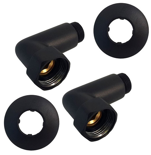 Соединение угловое 1"-3/4" черный муар INDIGO 741SCH1005BR купить