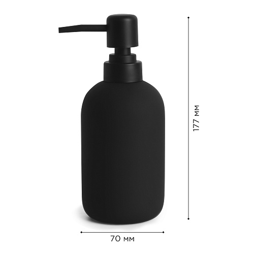 Дозатор настольный FEEL BLACK черный, керамика FORA FOR-FE021BL купить