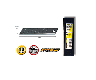 Лезвия "Black max" сегментные 18*100*0.5мм 50шт 8 сегментов OL-LBB-50B купить