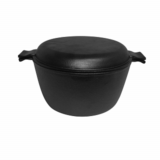 Кастрюля чугунная с крышкой-сковородкой СС-20/30 3л 200мм 985008 купить