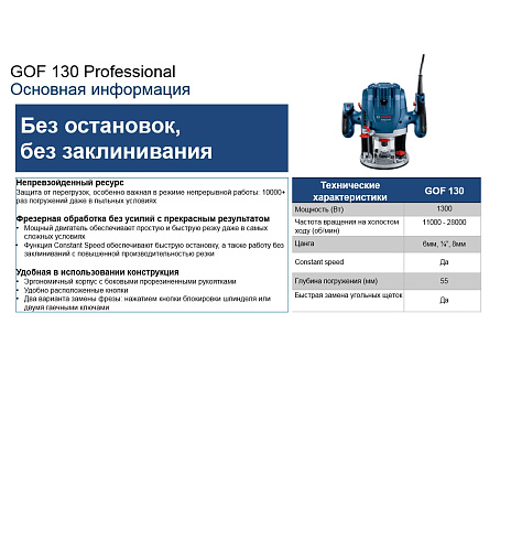 Фрезер Bosch GOF 130 (06016B7000) купить