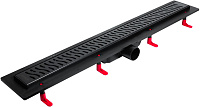 Лоток душевой 500мм Miano HARMONY BLACK EDITION MS-50HB боковой слив D50мм черный