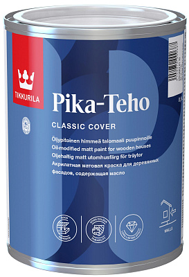 Краска акрилатная Tikkurila Pika-Teho для дерева База С матовая 0.9 л купить