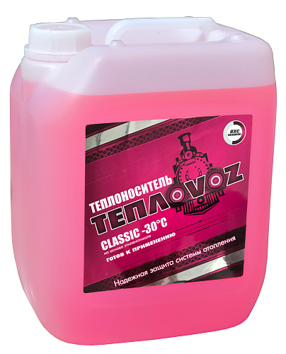 Теплоноситель ТЕПЛОVOZ CLASSIC - 30 градусов основа этиленгликоль (10 кг) купить