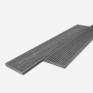 Доска террасная полнотелая UnoDeck SOLID 152*20*3000мм RusDecking серый купить