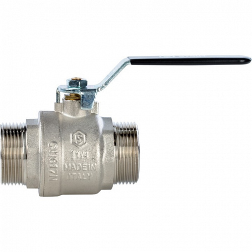 Кран шаровой полнопроходной Stout наружная резьба ручка рычаг 1 1/4" PN40 SVB-0005-000032 купить
