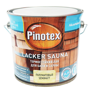 Лак для бань и саун Pinotex Lacker Sauna 20 Бесцветный (2.7л) купить