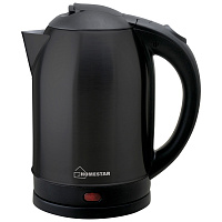 Чайник электрический HomeStar HS-1009 1.8л стальной.черный 002995