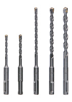 Бур SDS+ (набор) Bosch ф5-6*110, ф6-8-10*160мм  (5шт) SDS plus-1 (2608579119)