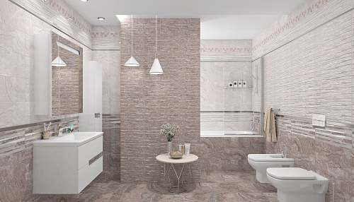 Мозаика настенная Marmo, цвет темно-бежевый+бежевый, 30*30см Ceramica Classic MRM-1 купить