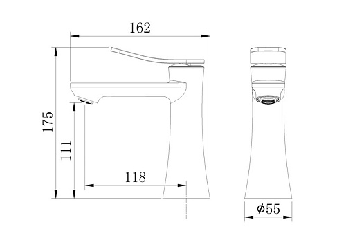 Смеситель для раковины Advans Grossman 510.K35.09.320 золото сатиновый купить