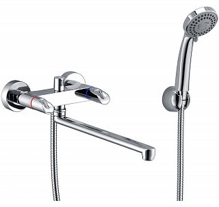 Смеситель WASSER KRAFT Lossa 1202L 9061226 для ванны с длинным поворотным изливом хром купить