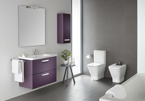 Тумба подвесная Gap с раковиной GAP 70 фиолетовый ROCA ZRU9302741/327471000 купить