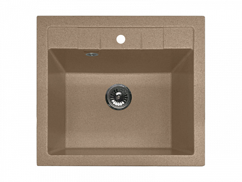 Мойка кухонная GranFest QUADRO GF-Q-561 прямоугольная 1 чаша 560*500 мм топаз купить