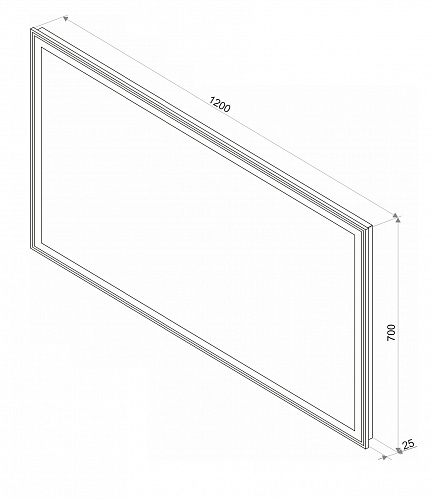 Зеркало Континент Aralia 120*70см LED подсветка, часы, антизапотевание, сенсор ЗЛП672 купить
