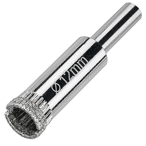 Алмазная коронка (сверло) по керамограниту 12 мм (2 шт.) Diamond Industrial (DIDCSC012) купить