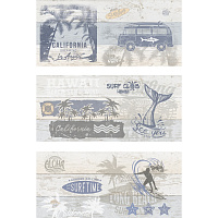 Плитка настенная Surf 20*44 см цвет многоцветный, Cersanit SRG451D