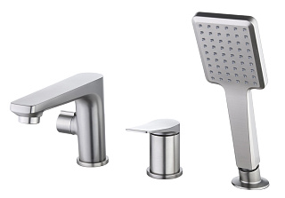 Смеситель для ванны встраиваемый Lemark Bronx LM3745GM графит купить