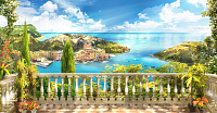 Фотообои DECOCODE "Греческий балкончик" 1-х полосные 1.3х2.5м