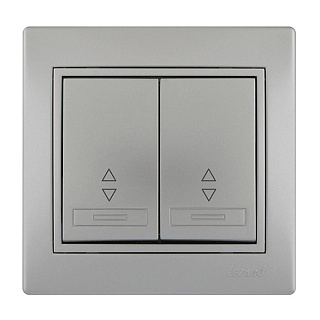 Выключатель LEZARD MIRA 701-1010-106 2-клавишный купить