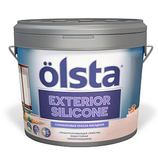 Краска фасадная Olsta Exterior silicone база A OFSA-90 - 9 л купить