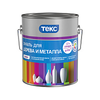 Эмаль ТЕКС Профи для дерева и металла глянцевая (База D) 2.7 л