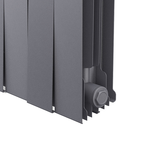Радиатор биметаллический PianoForte 300мм 12 секций Silver Satin Royal Thermo RTPSS30012 купить