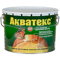 Защитно-декоративный текстурный состав еловая зелень, Акватекс (10л)