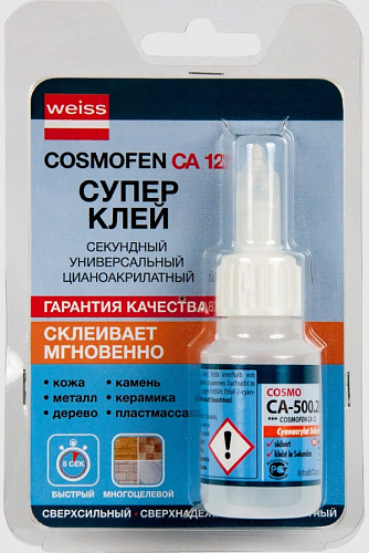 Клей секундный Cosmofen CA-12. Вес упаковки – 0.02 кг. купить