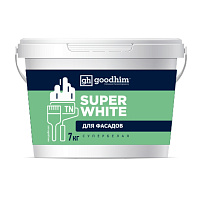 Краска для фасадов GOODHIM SUPER WHITE стандарт матовая супербелая 9359 7 кг