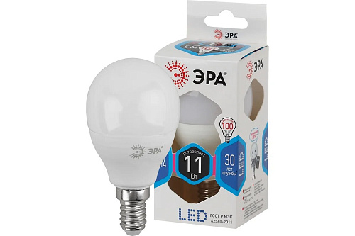 Лампа светодиодная ERA LED smd P45-11Вт-840-Е14 ЭРА 572953 купить