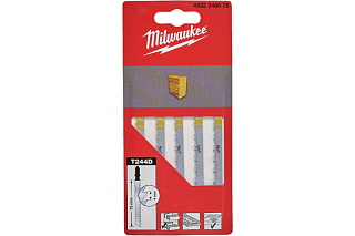 Пилка для лобзика T244D  Speed for Wood по дереву 5-50мм 5шт Milwaukee 4932346078 купить
