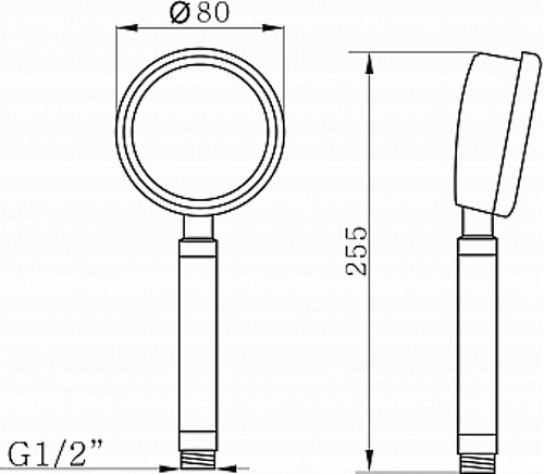 Лейка душевая RED GOLD ARGOTECH AGD 20.1108M B черный/золото купить