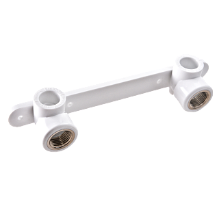 Планка для смесителя полипропилен D20-1/2"BP белый цвет РВК 031106 купить