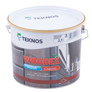 Антисептик для дерева Teknos Woodex Aqua Classic Бесцветный (2.7л) купить