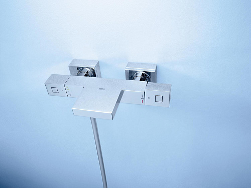Смеситель термостаитический Grohtherm Cube для ванны цвет хром GROHE 34497000 купить