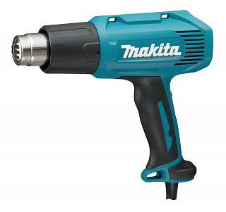 Фен строительный Makita HG5030K + 4 насадки кейс 1600Вт 350/500град 300/500л/мин купить