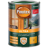 Влагостойкая защитная лазурь Pinotex Ultra для древесины сосна 1 л 