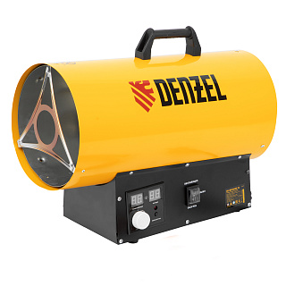 Пушка тепловая газовая Denzel GHG-15I цифр.термостат 15кВт 500м3/ч пропан-бутан 96478 купить