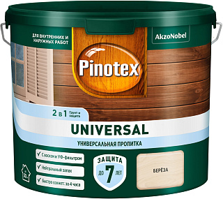 Пропитка-антисептик Pinotex Universal 2в1 береза (2.5л) купить