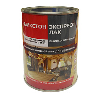 Лак защитный для древесины Микстон Экспресс Бесцветный высокоглянцевый