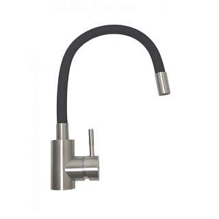 Смеситель KD-4025-071BL-48 для кухни гибкий излив боковой с гайкой d40 черный Lucky Tap 1690 купить