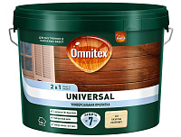Пропитка-антисептик Omnitex by Pinotex Universal 2в1 база CLR бесцветная 50035506 (9л)