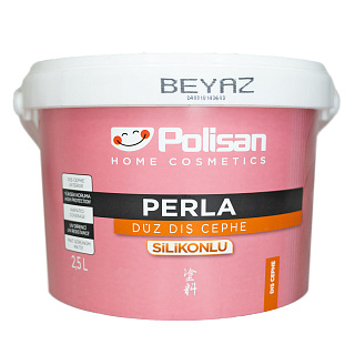 Краска фасадная силиконовая PERLA SILIKONLU DIS CEPHE гладкая бесцветная база С Polisan 38100051000 (2.5л) купить