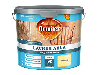 Лак для стен и мебели Omnitex by Pinotex Laker Aqua 70 глянцевый (2.7л) купить