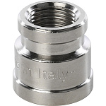 Муфта внутренняя резьба переходная никелированная латунь 1/2"*3/8" STOUT SFT-0006-001238