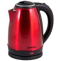 Чайник электрический HomeStar HS-1010 1.8л стальной.красный 003014