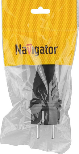 Вилка с заземлением 61368 Каучук 16А IP44 NCA-PLR02-16A-E-IP44 Navigator 672527 купить