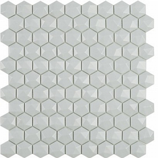 Мозаика Hex Nordic 909 основа-сетка, цвет светло-серый VIDER купить