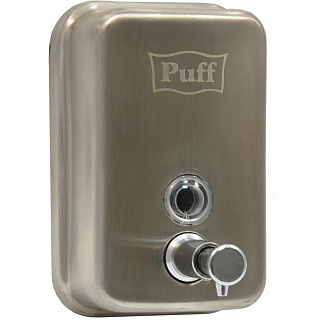 Дозатор для жидкого мыла из нержавеющей стали puff-8605m хром матовый 500 мл купить
